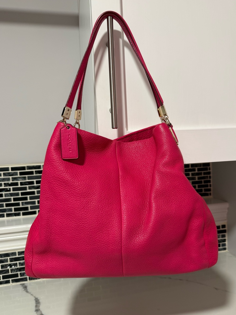 Coach pebbled phoebe shoulder bag